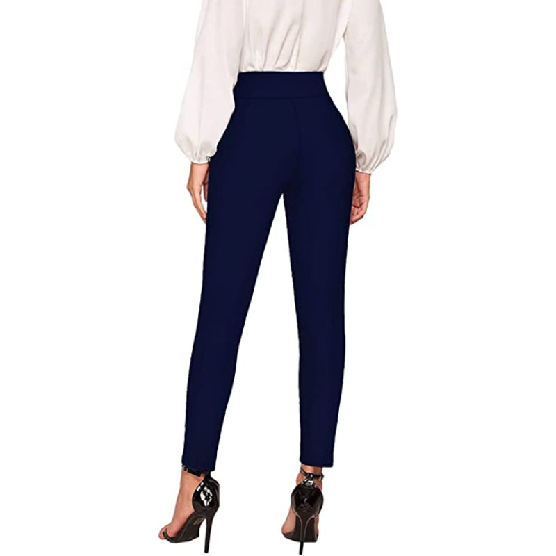 Office Skinny Leggings With Print For Women-Legletic