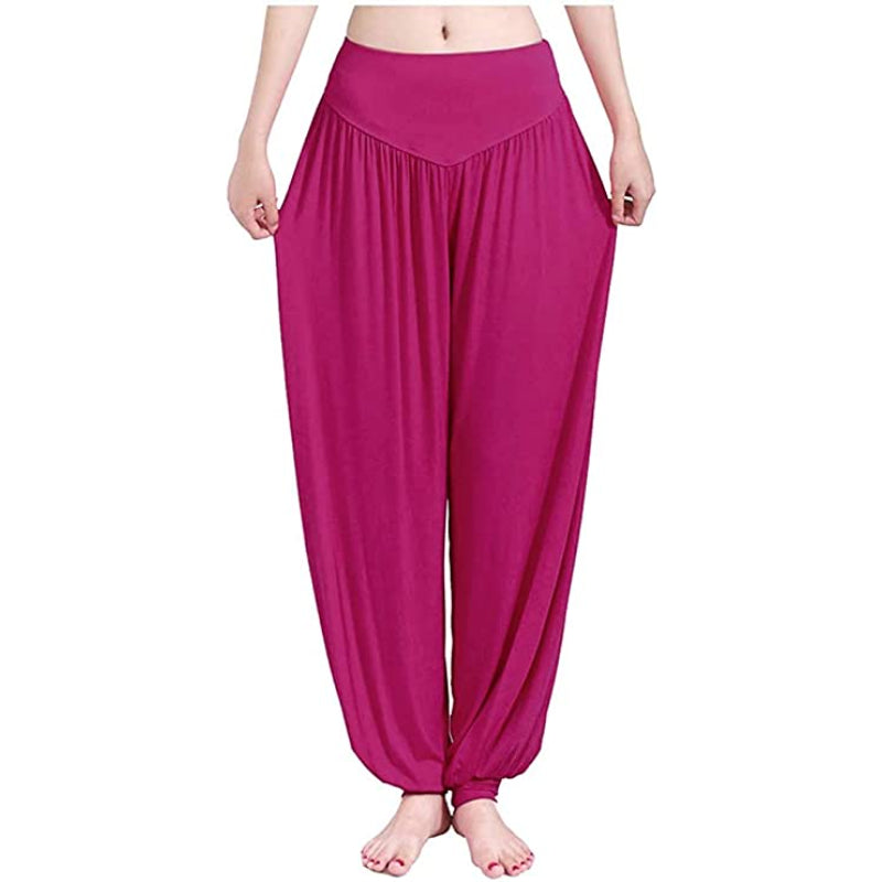 Women Yoga Pants Baggy Loose Pajama Lounge Pants Wide Leg Trousers-Legletic