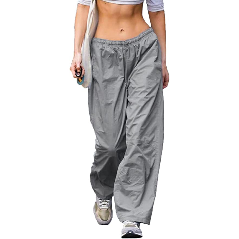 Women's Baggy Cargo Pants Wide Leg Hip Hop Casual Relaxed Fit Sweatpants Hipster Parachute Cargo Pants Y2K-Legletic