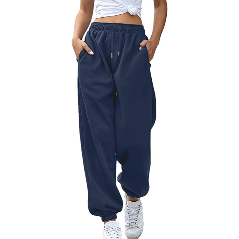 Women High Waisted Sweatpants Joggers Drawstring Athletic Pants With Pockets-Legletic