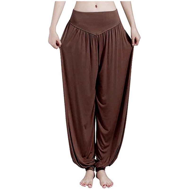 Women's Harem Yoga Pants Baggy Loose Pajama Lounge Pants Wide Leg Trousers-Legletic