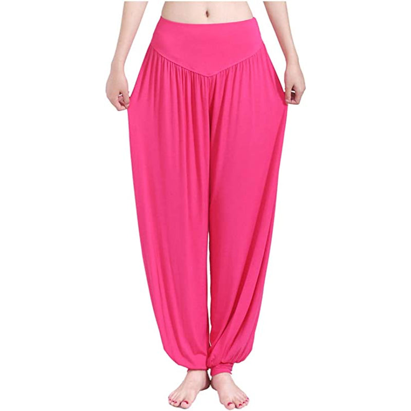 Women's Harem Yoga Pants Baggy Loose Pajama Lounge Pants Wide Leg Trousers-Legletic