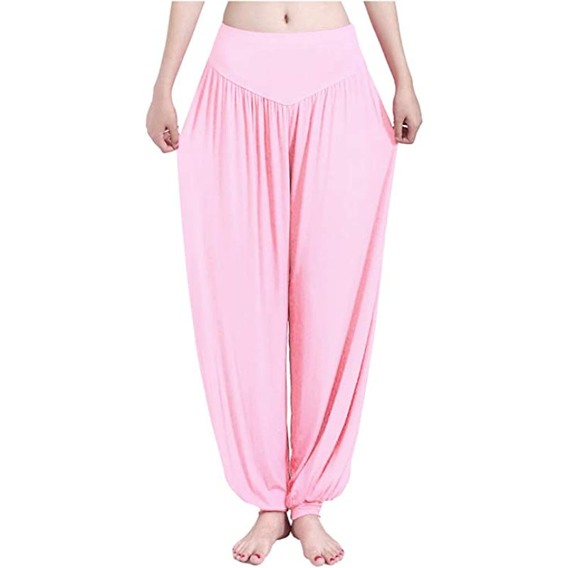 Women's Harem Yoga Pants Baggy Loose Pajama Lounge Pants Wide Leg Trousers-Legletic