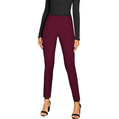 Regular Fit Office Skinny Leggings With Print For Women-Legletic