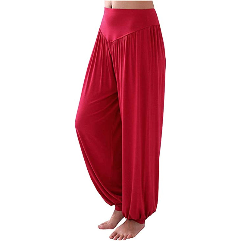 Women Yoga Pants Baggy Loose Pajama Lounge Pants Wide Leg Trousers-Legletic