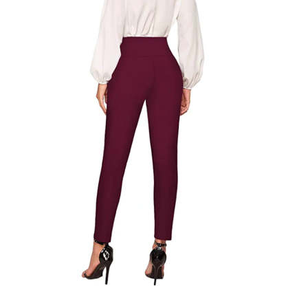 Regular Fit Office Skinny Leggings With Print For Women-Legletic
