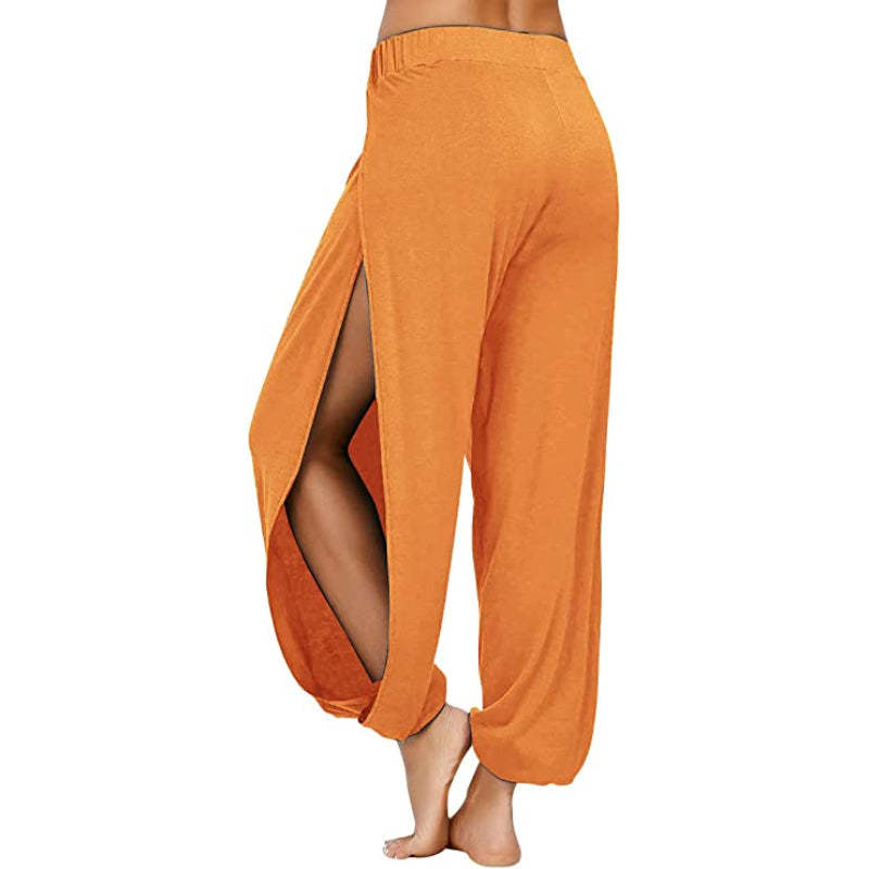 Harem Pants Side Slit Joggers Workout Sweatpants-Legletic