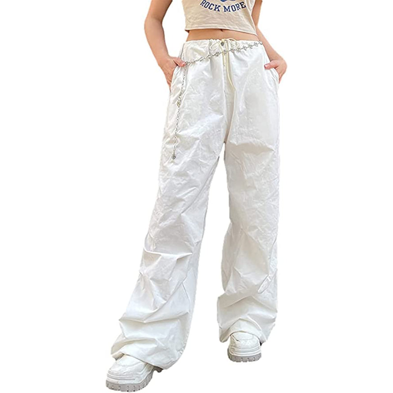 Women's Baggy Cargo Pants Wide Leg Hip Hop Casual Relaxed Fit Sweatpants Hipster Parachute Cargo Pants Y2K-Legletic