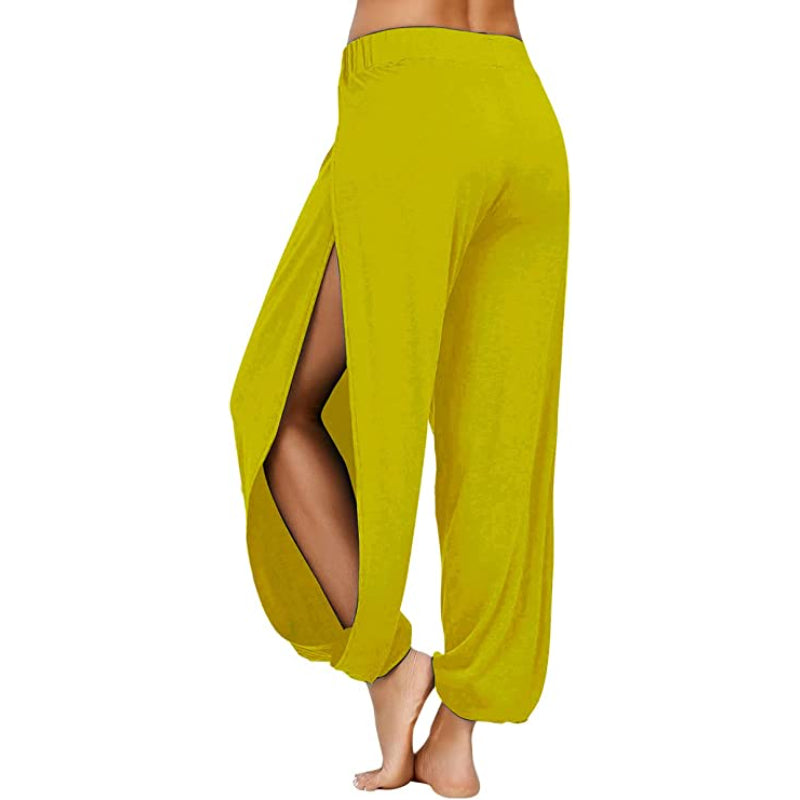 Harem Pants Side Slit Joggers Workout Sweatpants-Legletic