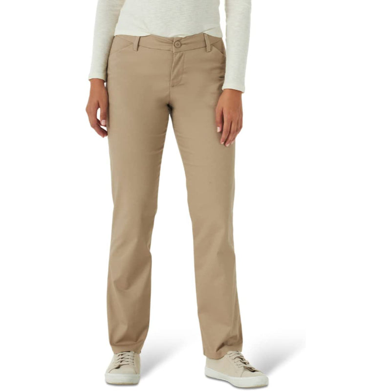 Women Relaxed Fit Wrinkle-Free Straight Leg Pant-Legletic