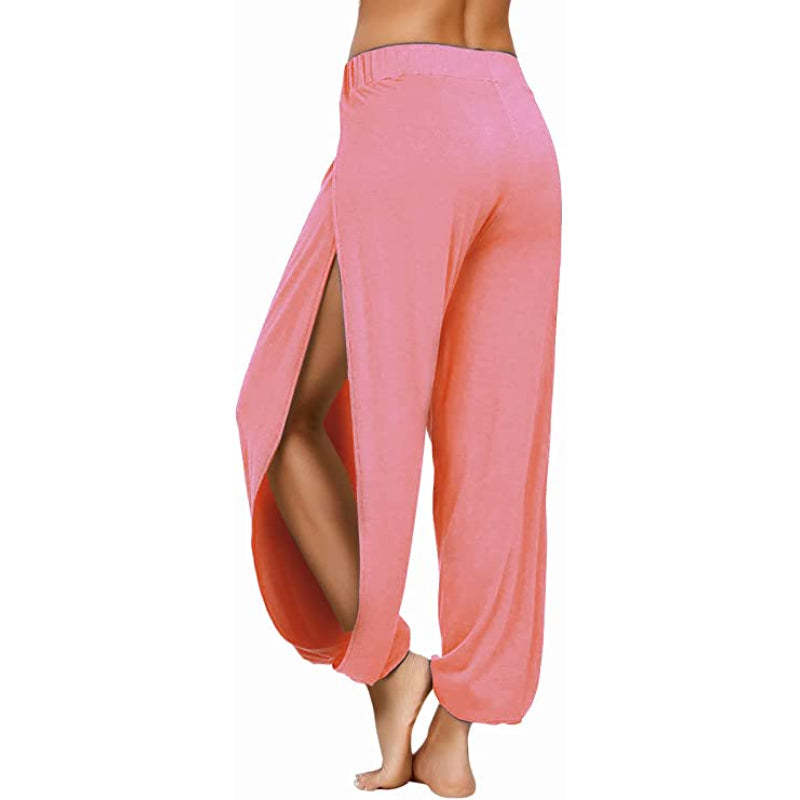 Harem Pants Side Slit Joggers Workout Sweatpants-Legletic