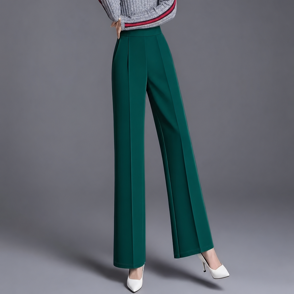 High Slant Pants With Pocket For Women