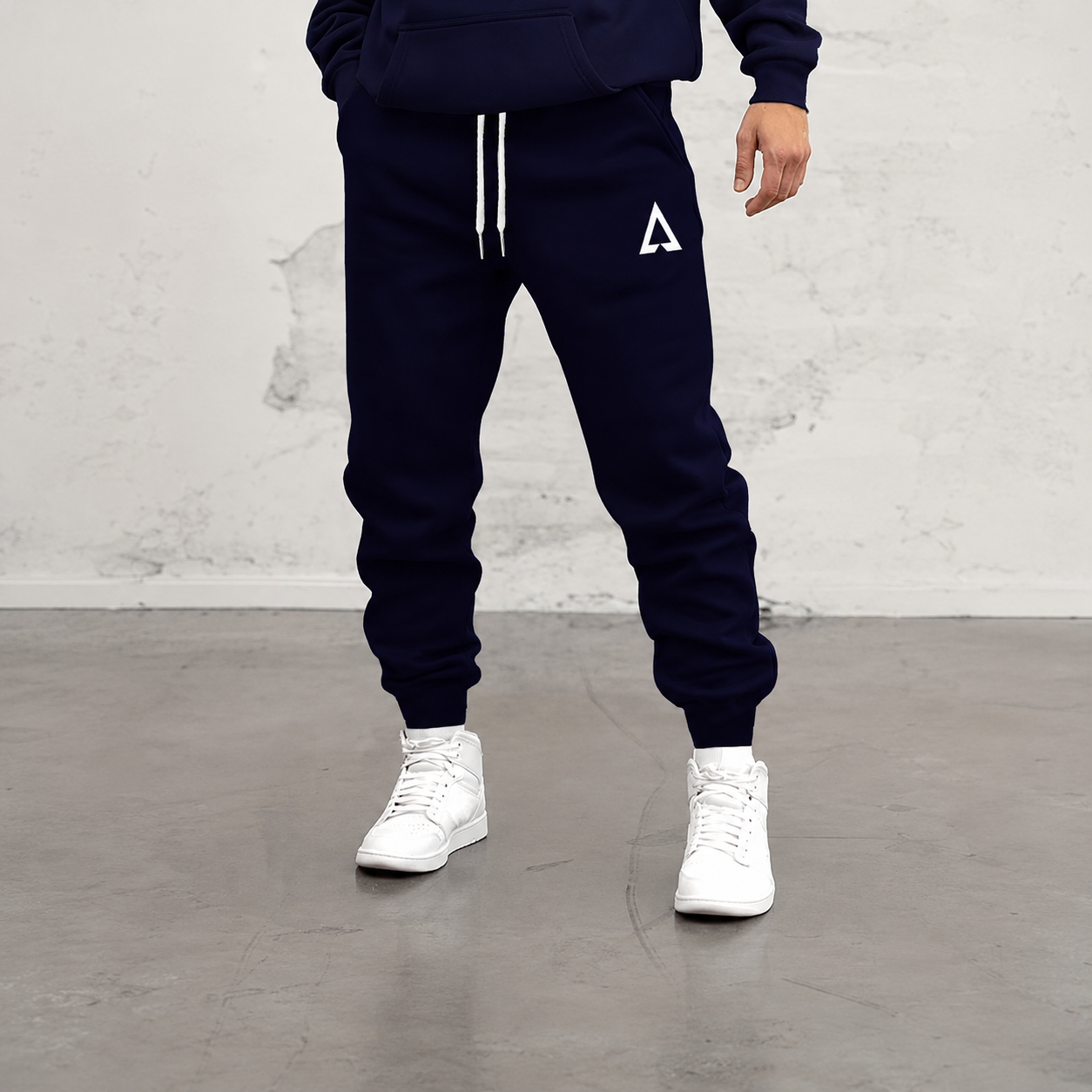 Pattern Print Drawstring Jogger Sweatpants For Running For Men