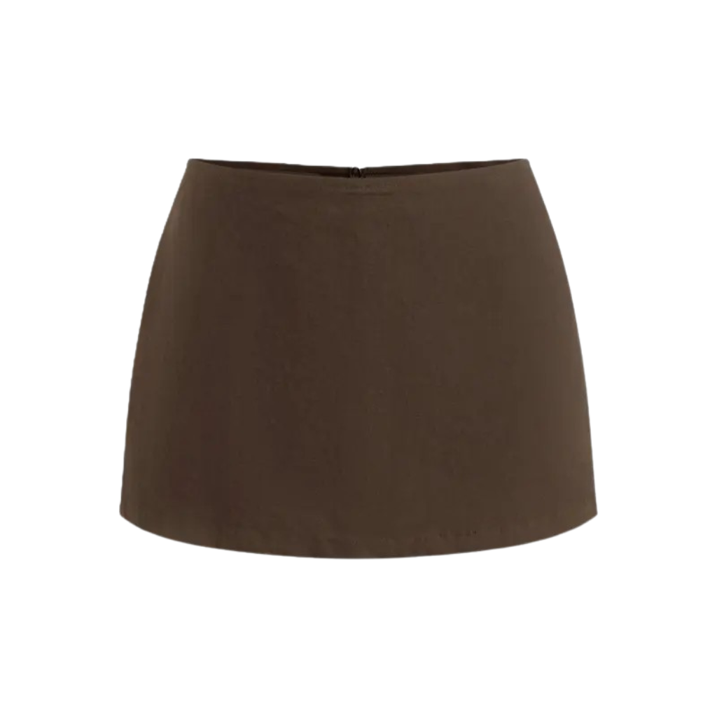 Low Rise Split Mini Skirt For Daily Casual Wear