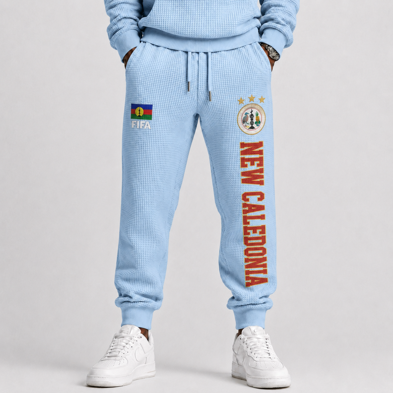 FIFA 2026 Caledonia Printed Waffle Football Fan Pants