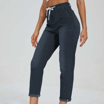 Comfy Denim Pull On Joggers-Legletic