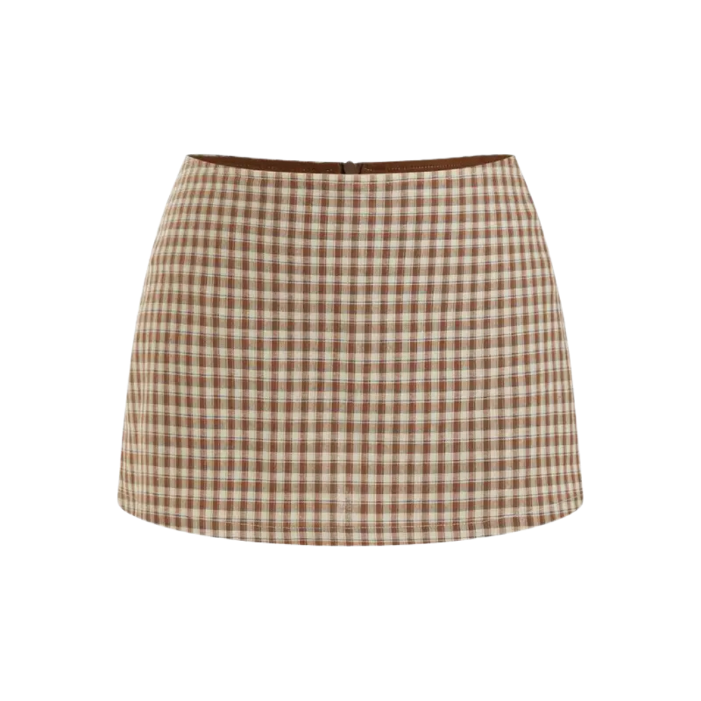 Low Rise Split Mini Skirt For Daily Casual Wear