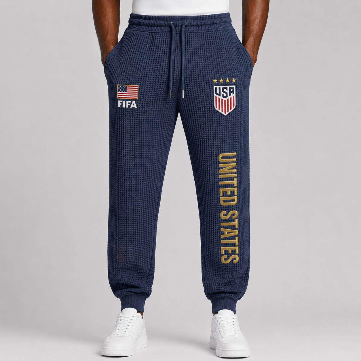 FIFA 2026 United States Printed Waffle Football Fan Pants