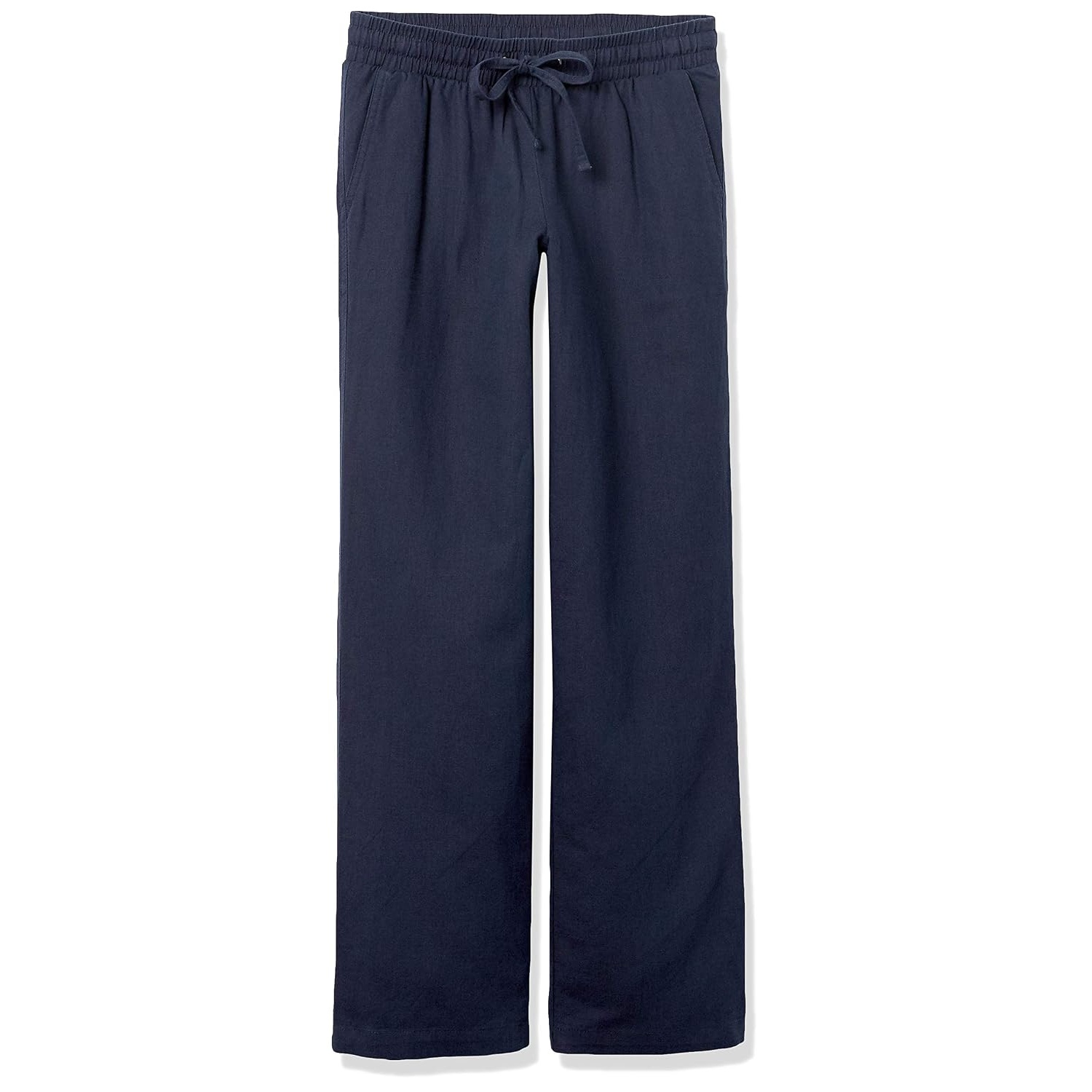 Casual Loose Fit Wide Length Pants With Drawstring For Women