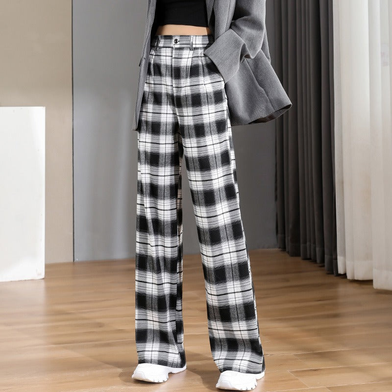 Baggy Office Wear Straight Pants-Legletic