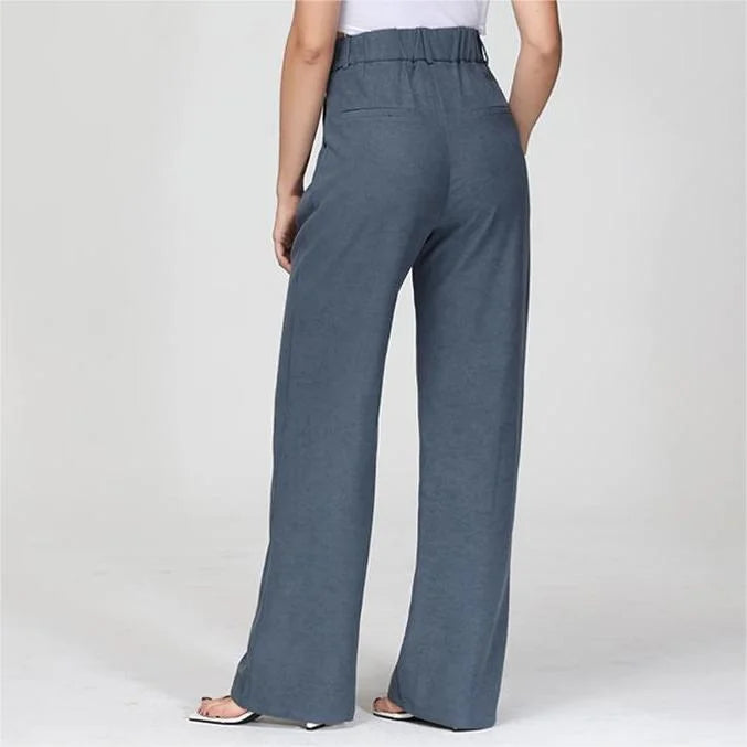High Waist Tailored Wide Leg Pants-Legletic