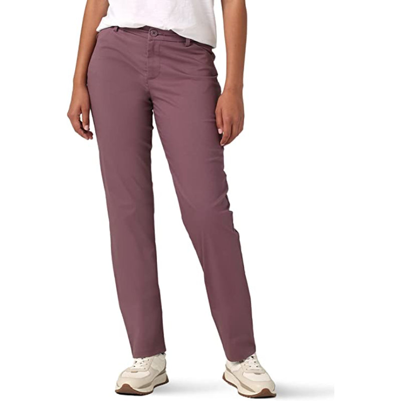 Women Relaxed Fit Wrinkle-Free Straight Leg Pant-Legletic