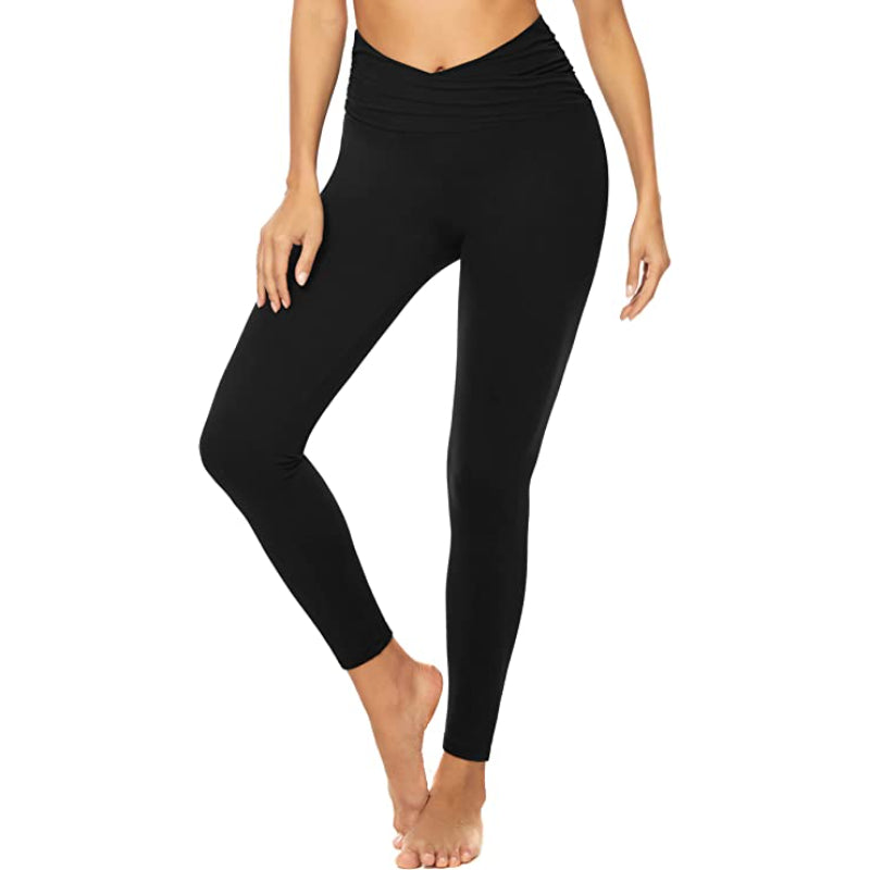 Capri Leggings for Women Butt Lift-High Waisted Tummy Control Black Workout Yoga Pants-Legletic