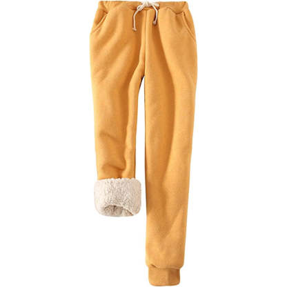 Women's Winter Fleece Sweatpants Running Active Thermal Sherpa Lined Jogger Pants With Candy Colors-Legletic
