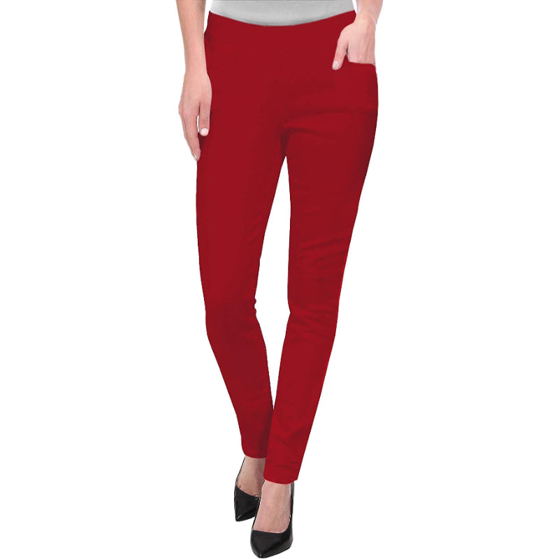 Office Skinny Leggings With Print For Women-Legletic