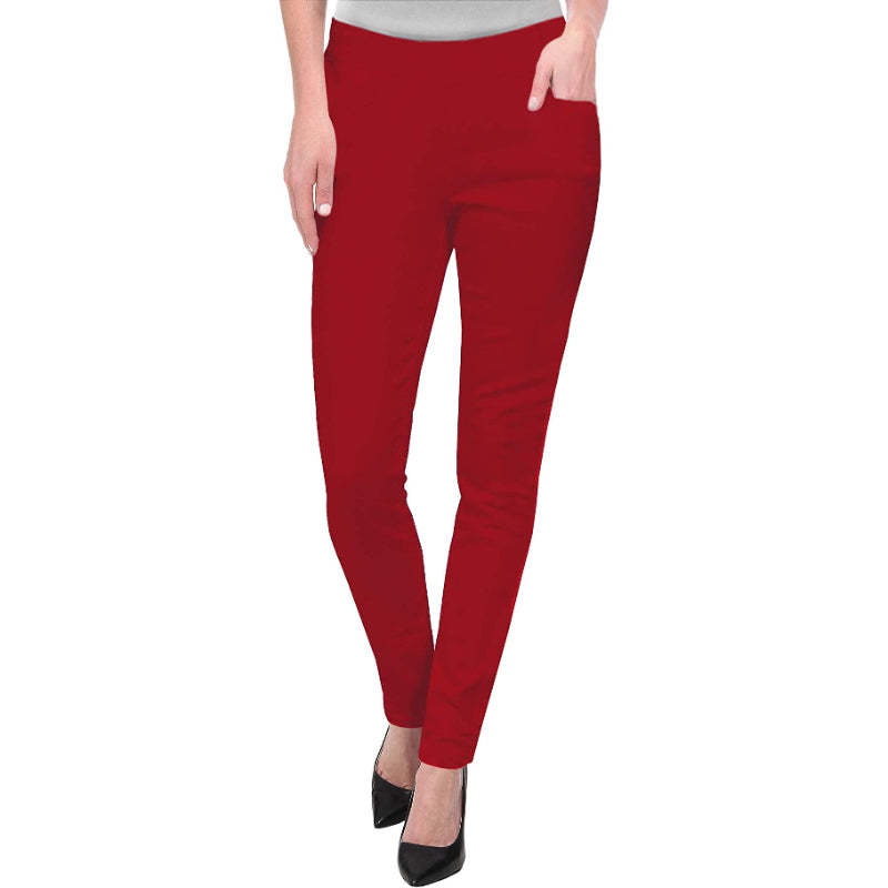 Office Skinny Leggings With Print For Women-Legletic