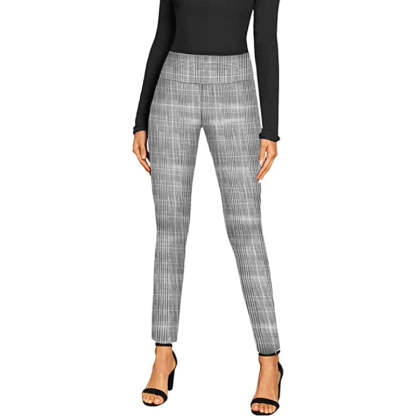 Regular Fit Office Skinny Leggings With Print For Women-Legletic