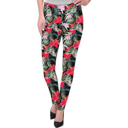 Regular Fit Skinny Leggings With Print For Women-Legletic