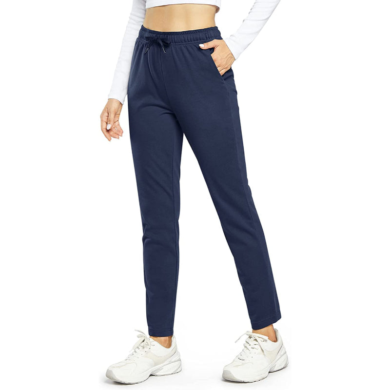 Women's Open Bottom Cotton Sweatpants With Pockets Lounge Jogging Track Pants Athletic Joggers Pants-Legletic