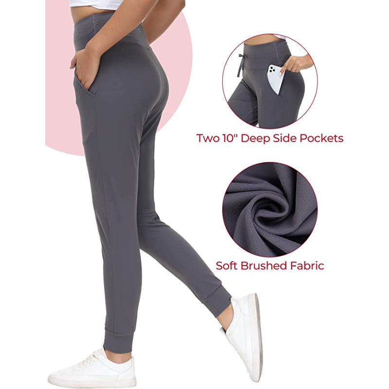 Buttery Soft Sweatpants For Women With 2 Deep Pockets, Tapered Joggers With Drawcord For Athletic Casual Winter-Legletic
