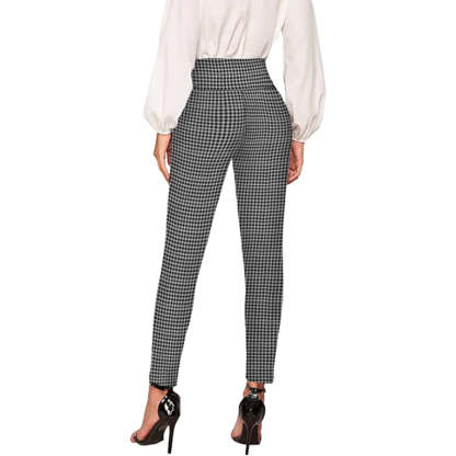 Regular Fit Office Skinny Leggings With Print For Women-Legletic