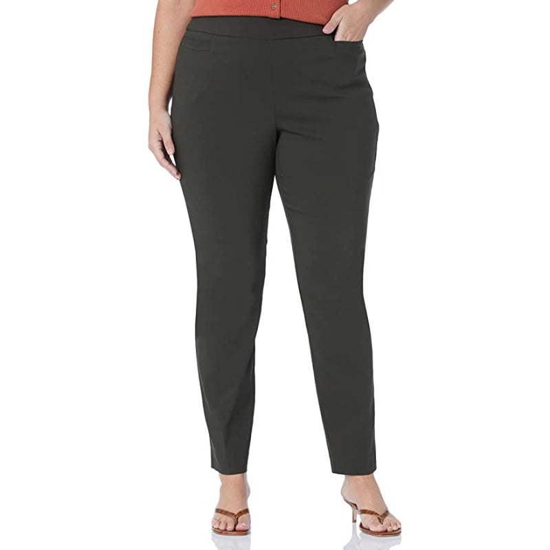 Women's Super Stretch Millennium Welt Pocket Pull On Career Pant-Legletic