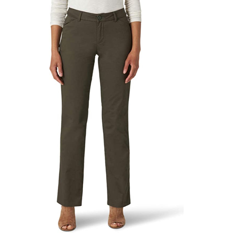 Wrinkle Free Fit Straight Leg Pant For Women-Legletic