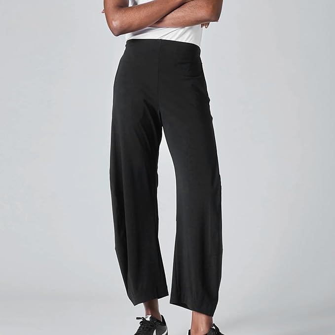 Mid Rise Tapered Pants With Pockets For Women