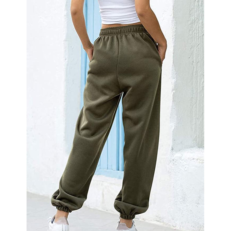 Women High Waisted Sweatpants Joggers Drawstring Athletic Pants With Pockets-Legletic