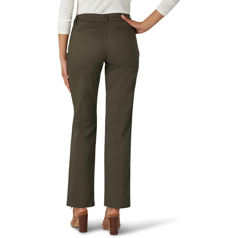 Wrinkle Free Fit Straight Leg Pant For Women-Legletic