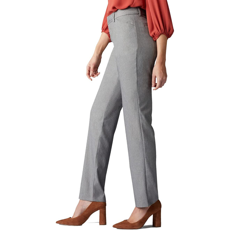 Women's Wrinkle-Free Relaxed Fit Straight Leg Pant-Legletic