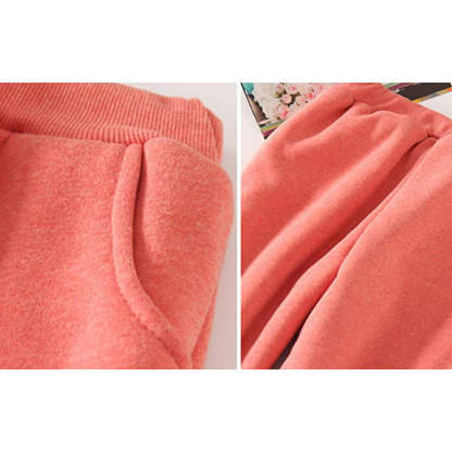 Women's Winter Fleece Sweatpants Running Active Thermal Sherpa Lined Jogger Pants With Candy Colors-Legletic