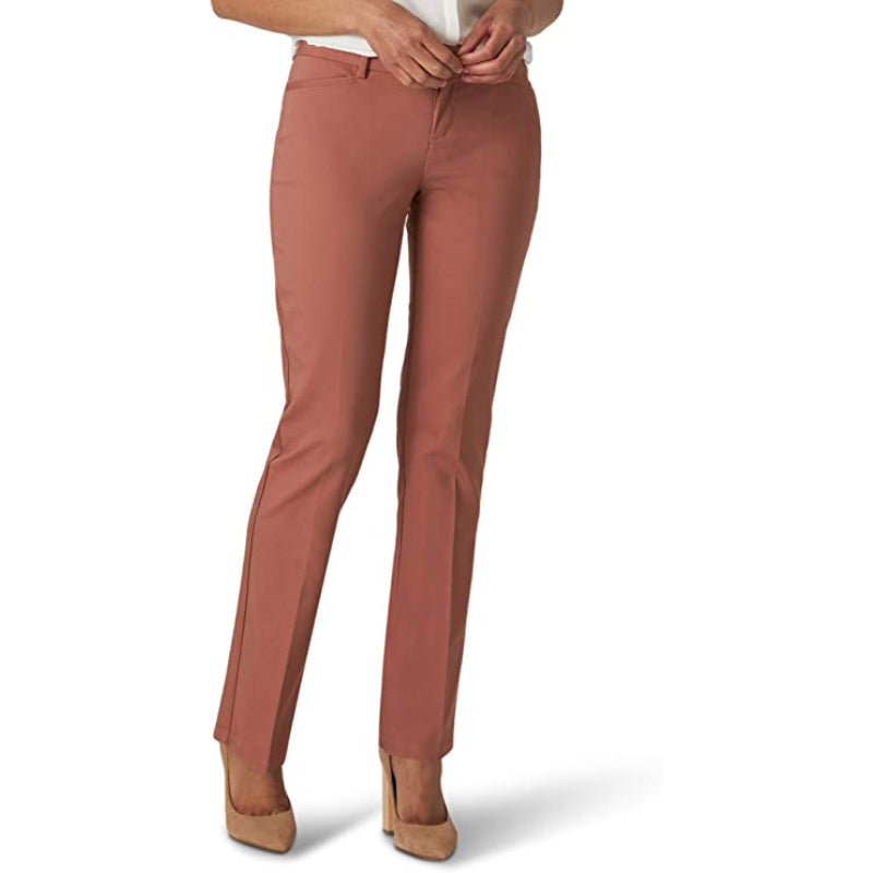 Women's Regular Fit Secretly Shapes Straight Leg Pant-Legletic