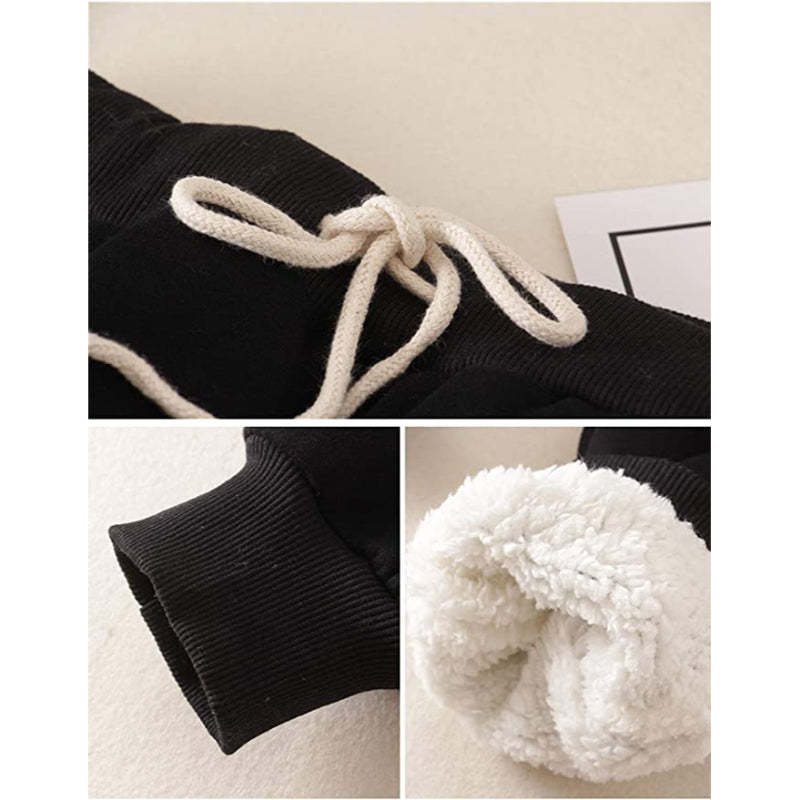 Women's Winter Fleece Sweatpants Running Active Thermal Sherpa Lined Jogger Pants With Candy Colors-Legletic