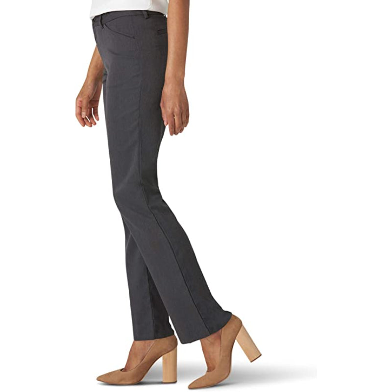 Wrinkle-Free Relaxed Fit Women Straight Leg Pant-Legletic