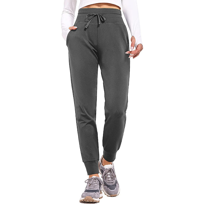 Women's Fleece Lined Pants Water Resistant Thermal Joggers Winter Running Hiking Sweatpants Snow Pants Pockets-Legletic