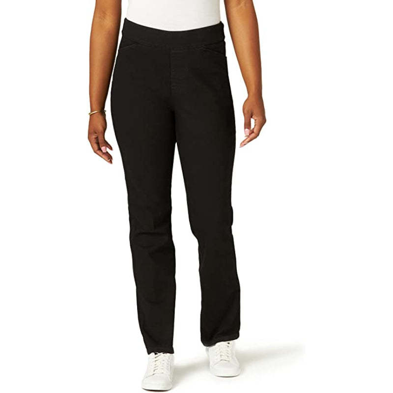 Women's Easy Fit Elastic Waist Pull-On Pant-Legletic