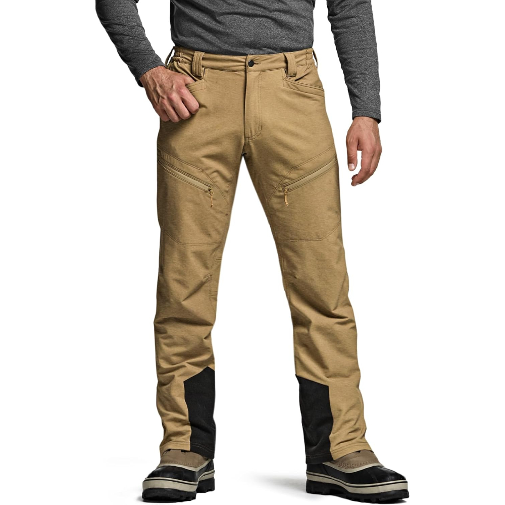 Fleece Lined Softshell Hiking Pants For Mens