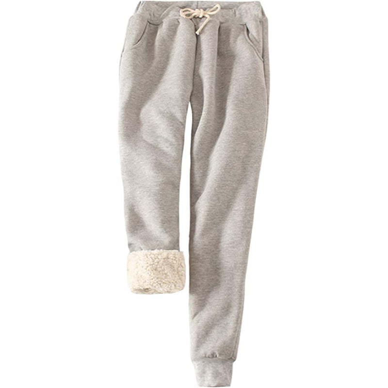Women's Winter Fleece Sweatpants Running Active Thermal Sherpa Lined Jogger Pants With Candy Colors-Legletic