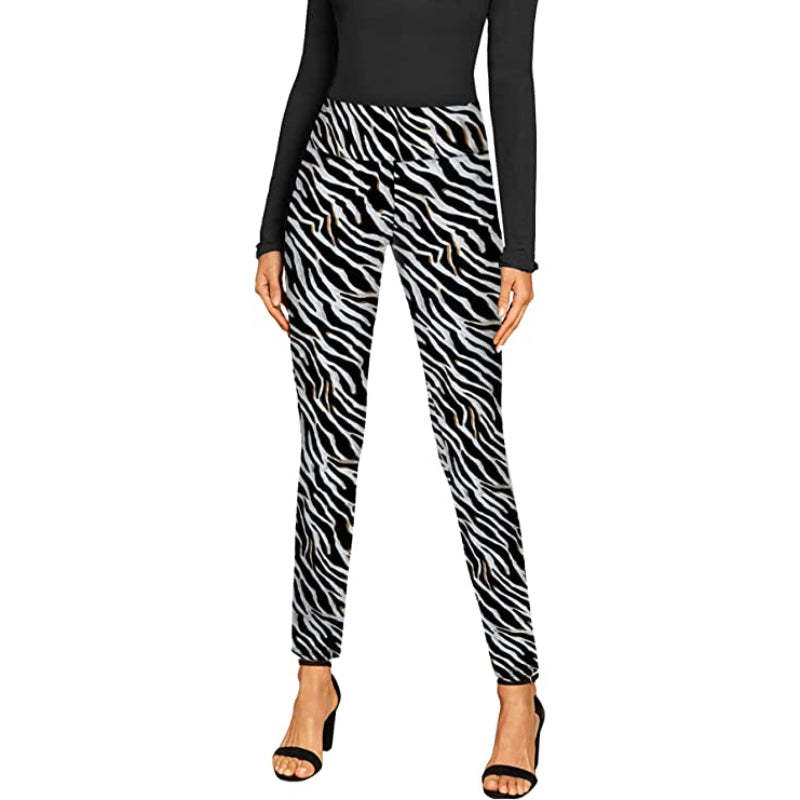 Women's Office Leggings Skinny Trousers With Print-Legletic